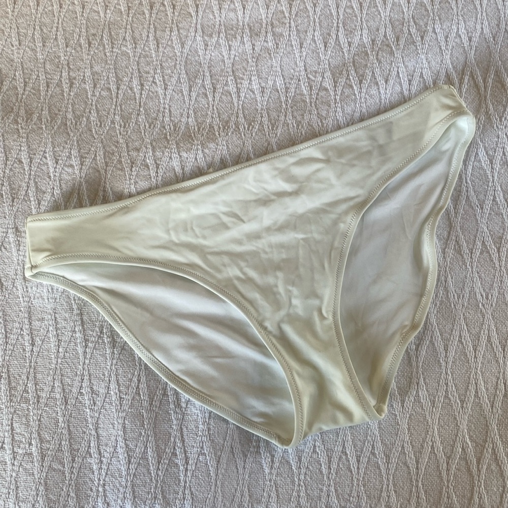 AERIE WHITE BIKINI SWIM BOTTOM, SIZE XL